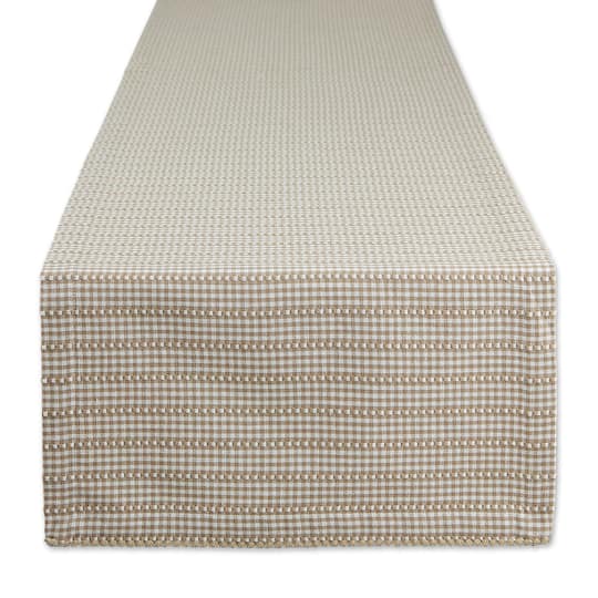 DII® 108" Stone Farmhouse Gingham Table Runner